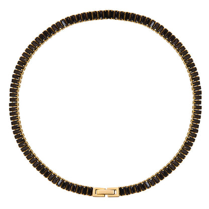 Black Tennis Necklace